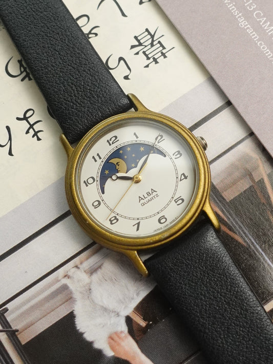 Seiko Alba Moonphase with Breguet Hands