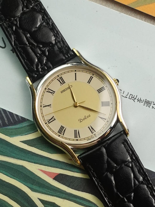 Seiko Dolce 2-tone Dial With 2-tone case