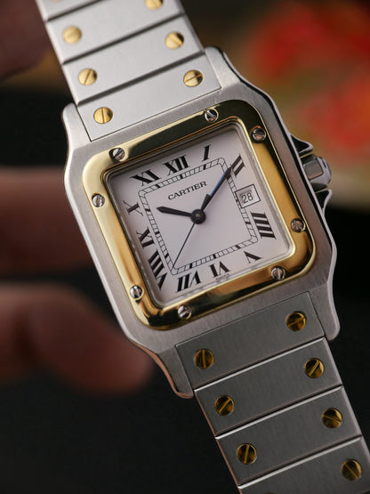 Cartier Santos Carrée Two Tone Ref. 2961 (circa 1990s)