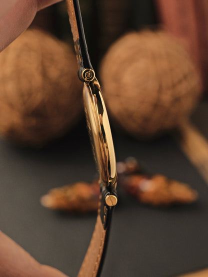 Cartier Vendôme Vermeil Blue Stardust Dial Ref. 590003 (circa 1990s)