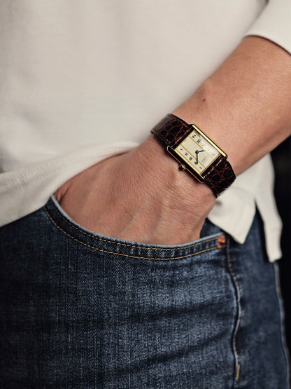 Cartier Must de Cartier Tank Vermeil “Column Dial” LM Ref. 590005 (circa 1970s)