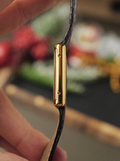 Cartier Must de Cartier Tank Vermeil “Discor Dial” Cartier-serviced Manual LM (circa early 1980s)