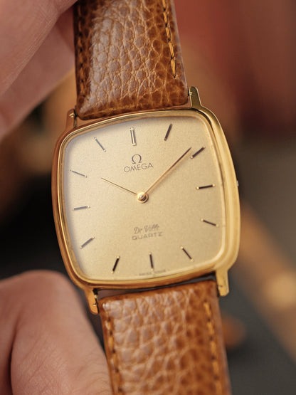 Omega De Ville “Squircle” Frosty Golden Dial Ref. 191.0102 (circa 1980)