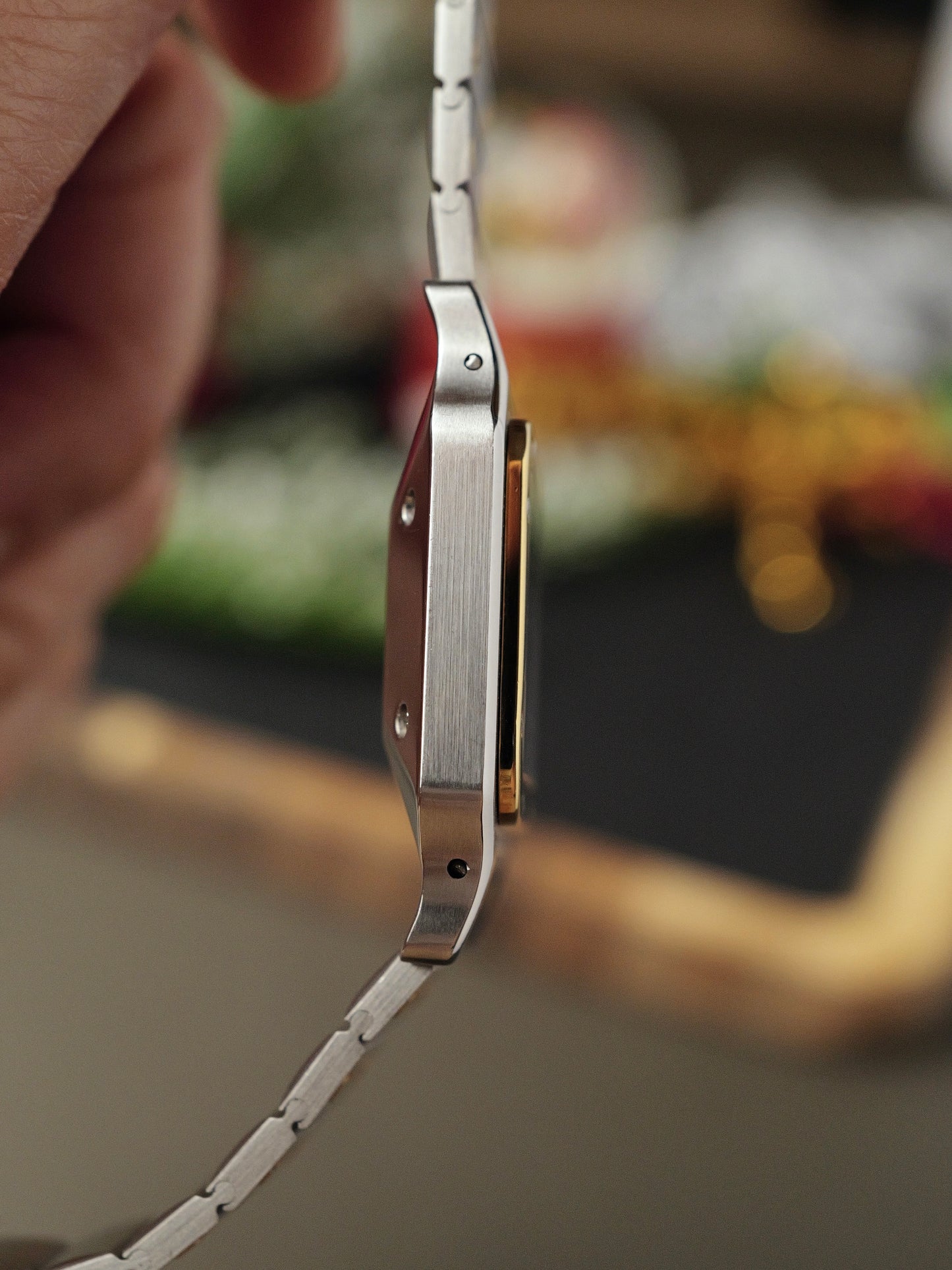 Cartier Santos Carrée Steel & 18K Gold Ref. 2961 (circa late 70s/early 80s)