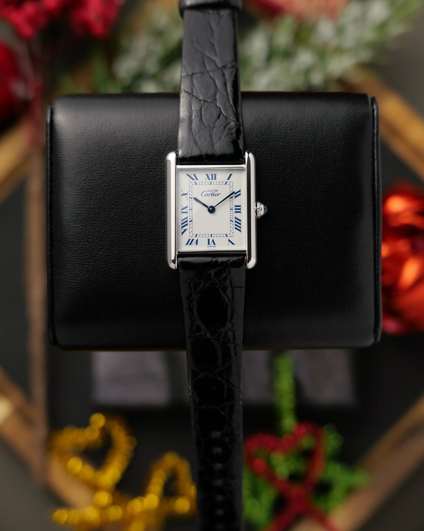 Cartier Tank Must 925 Silver “Blue Roman” LM Ref. 690006 (circa 1990s)