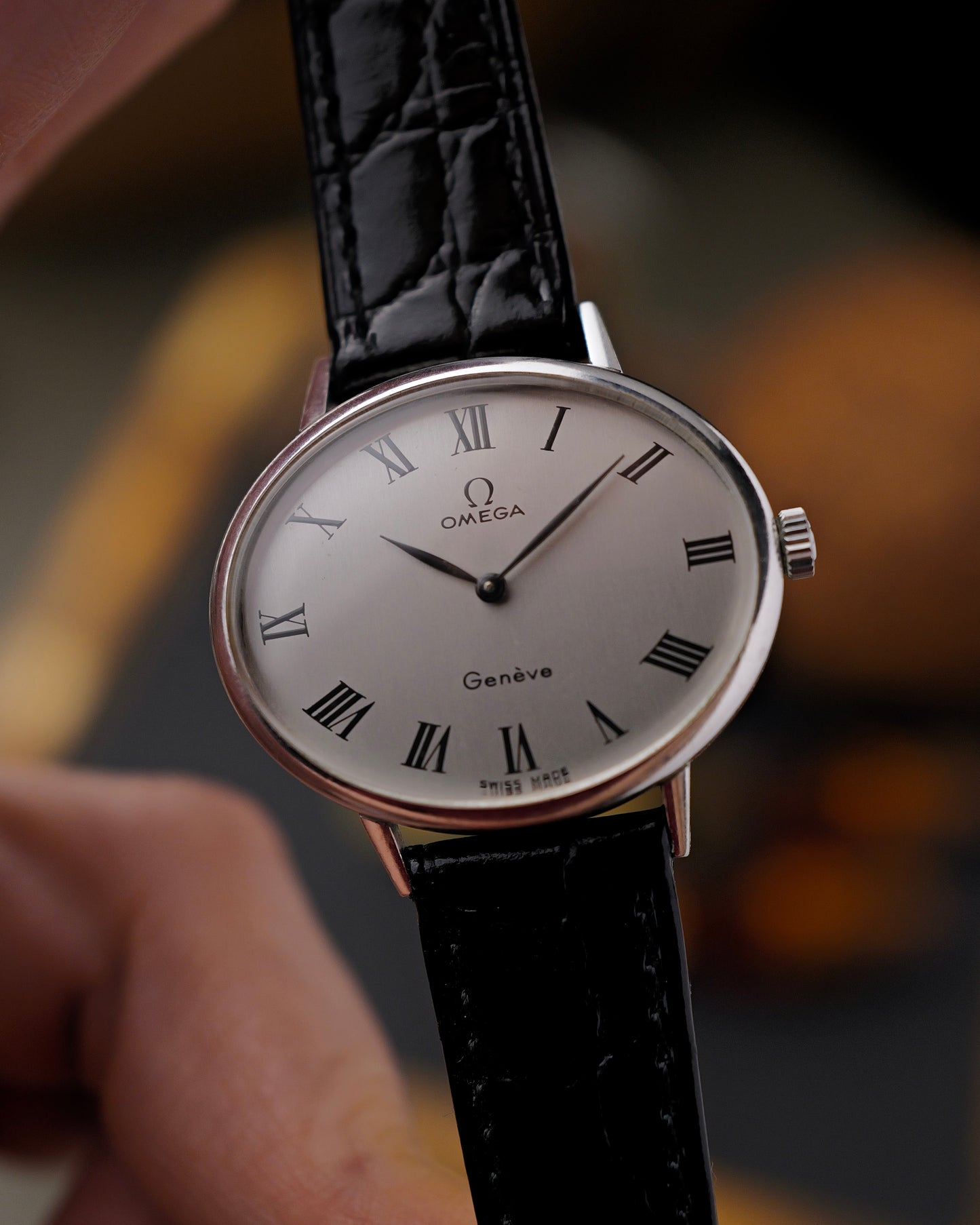 Omega Genève “Oval” Brushed Grey Dial Ref. 511.417 (circa 1973)