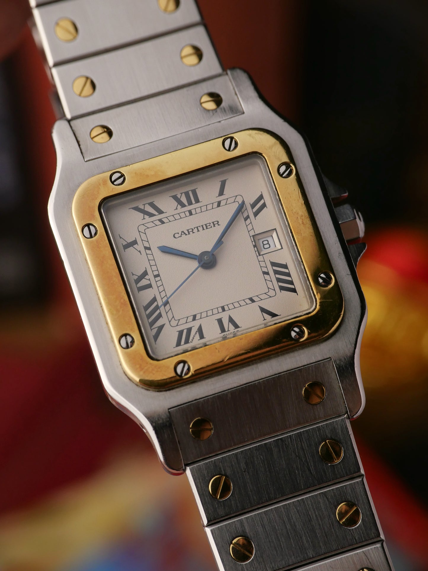 Cartier Santos Carrée Two Tone Ref. 2961 (circa 1990s)