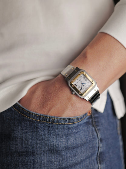 Cartier Santos Carrée Steel & 18K Gold Ref. 2961 (circa 1980s)