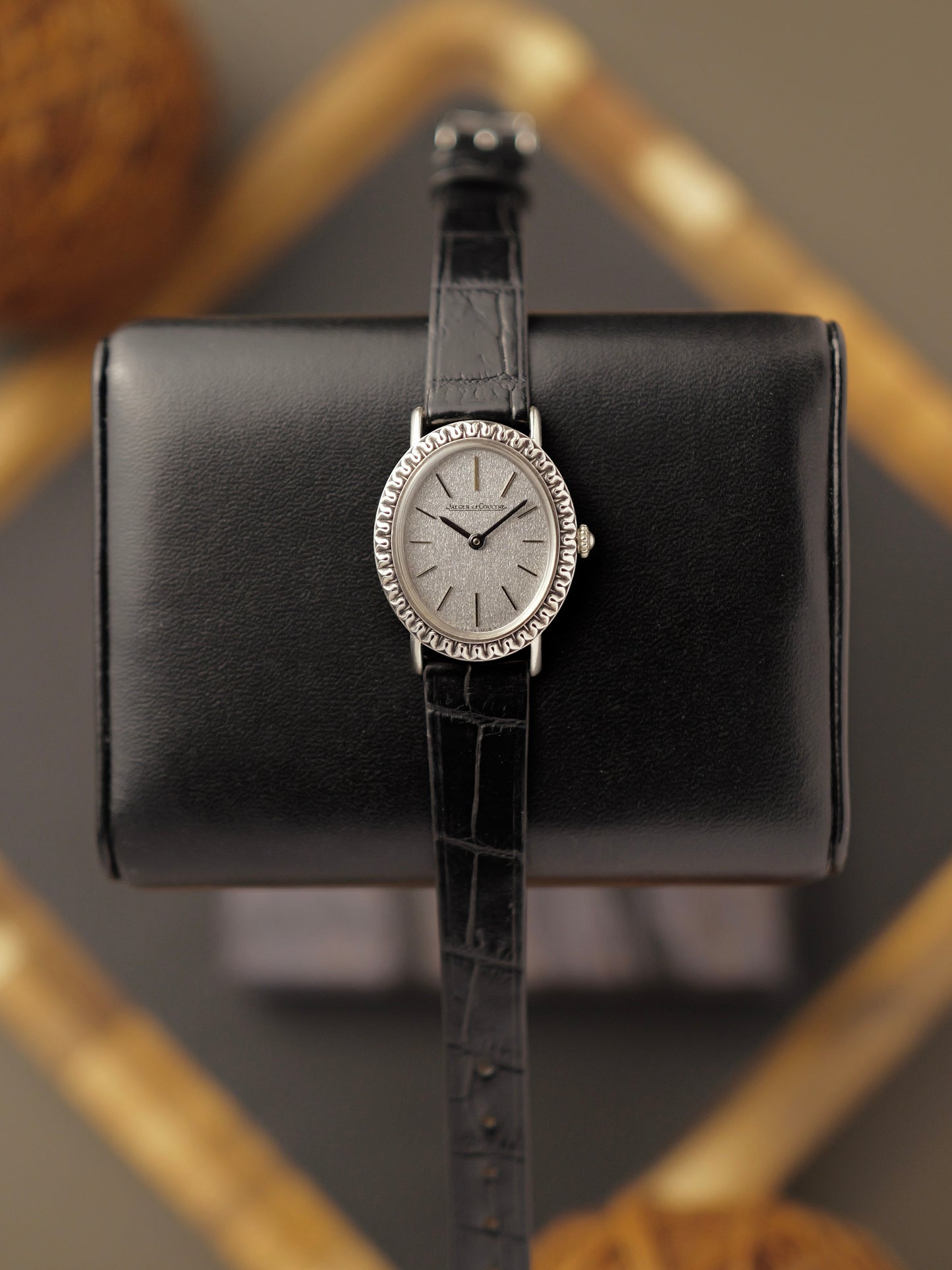 Jaeger-LeCoultre “Oval Ribbon Bezel” Silver Case Ref. 9034 (circa 1970s)