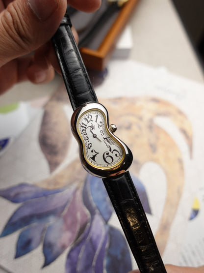 80s Dali's melting watch Arabic numeral by Softwatch