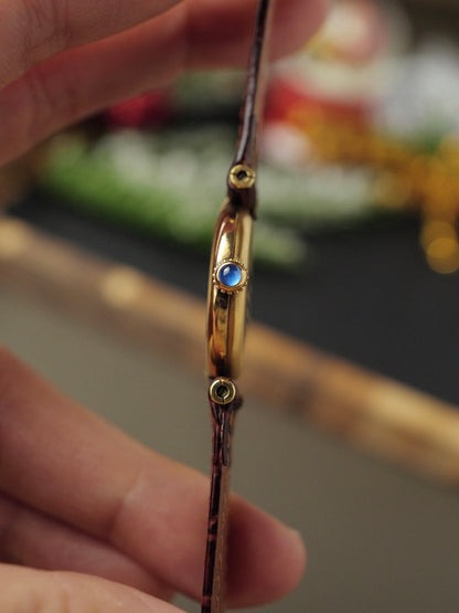 Cartier Vendôme Vermeil “Trinity Dial” Small Ref. 590004 w/ Pouch and Papers (circa 1991)