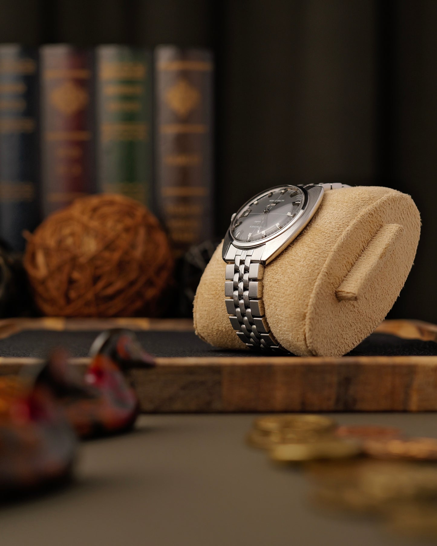 Longines Ultrachron Cushion Case Matte Grey Dial Ref. 8317 (circa late 1960s)
