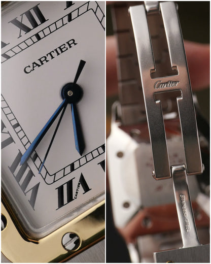 Cartier Santos Carrée Two Tone Ref. 2961 (circa 1990s)