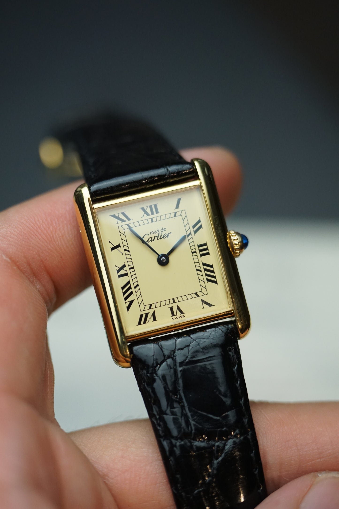 80s Must de Cartier Tank Large men Quartz