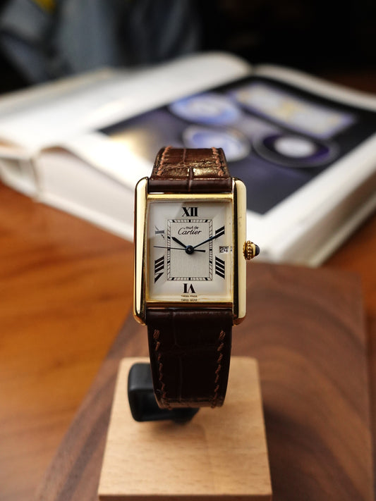 Must de Cartier Tank XL quartz Ref 2413 with date