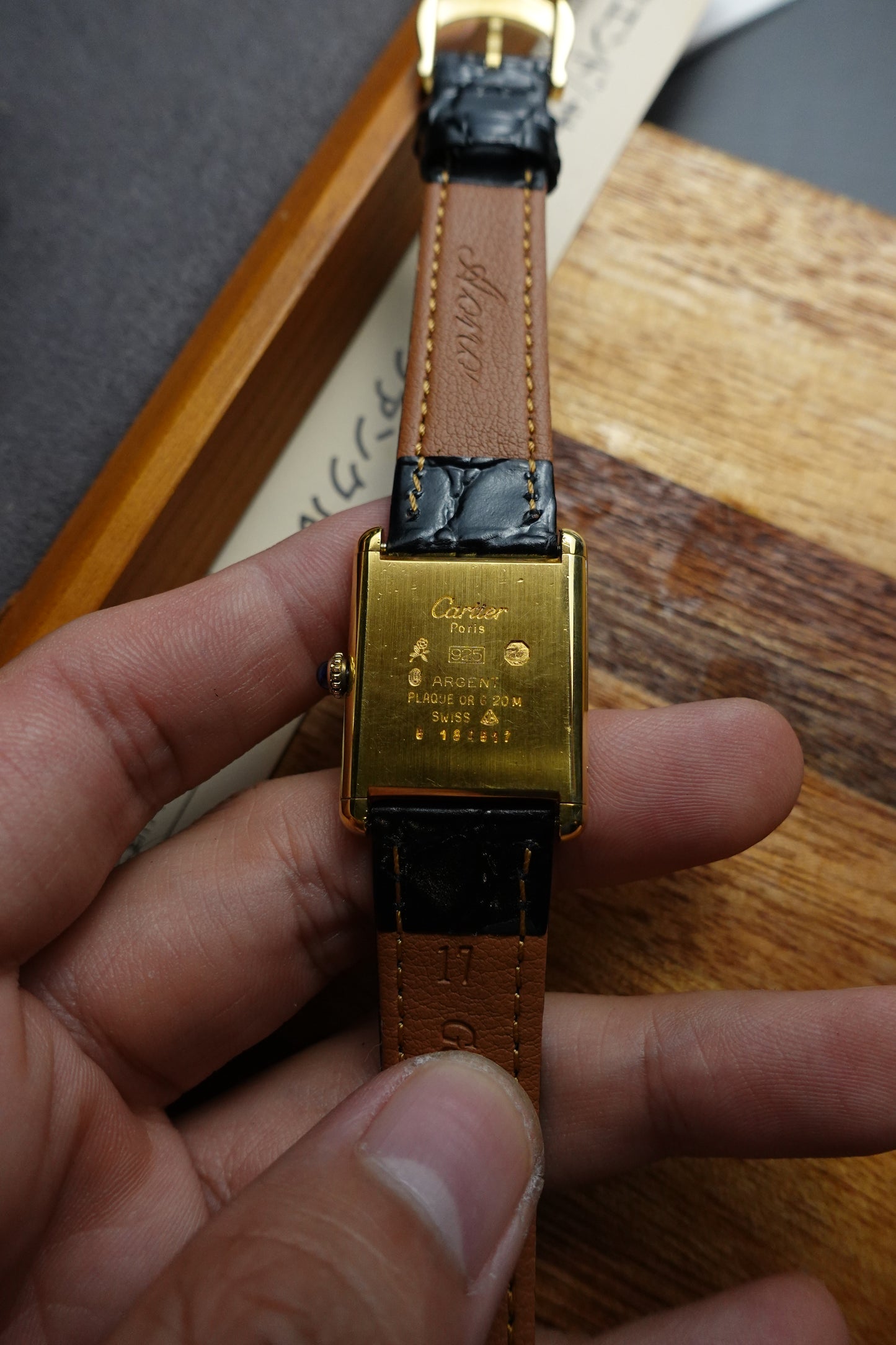 Must de Cartier Tank Large with box Manual winding #240239