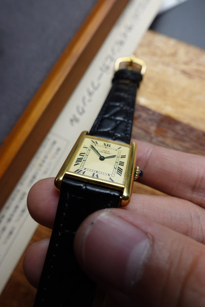 Must de Cartier Tank Large with box Manual winding #240239