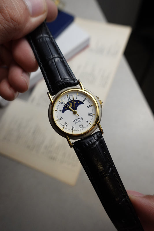 Montine Moonphase Quartz Japan made #693