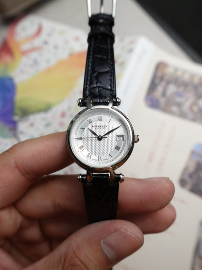 Burberry Classic Guilloche T-lugs Silver swiss made variation