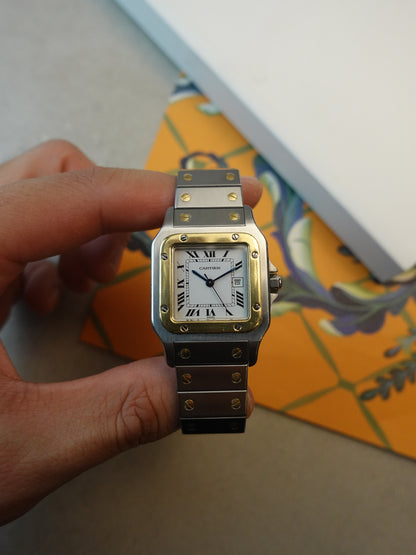 80s Cartier Santos Carree LM automatic movement