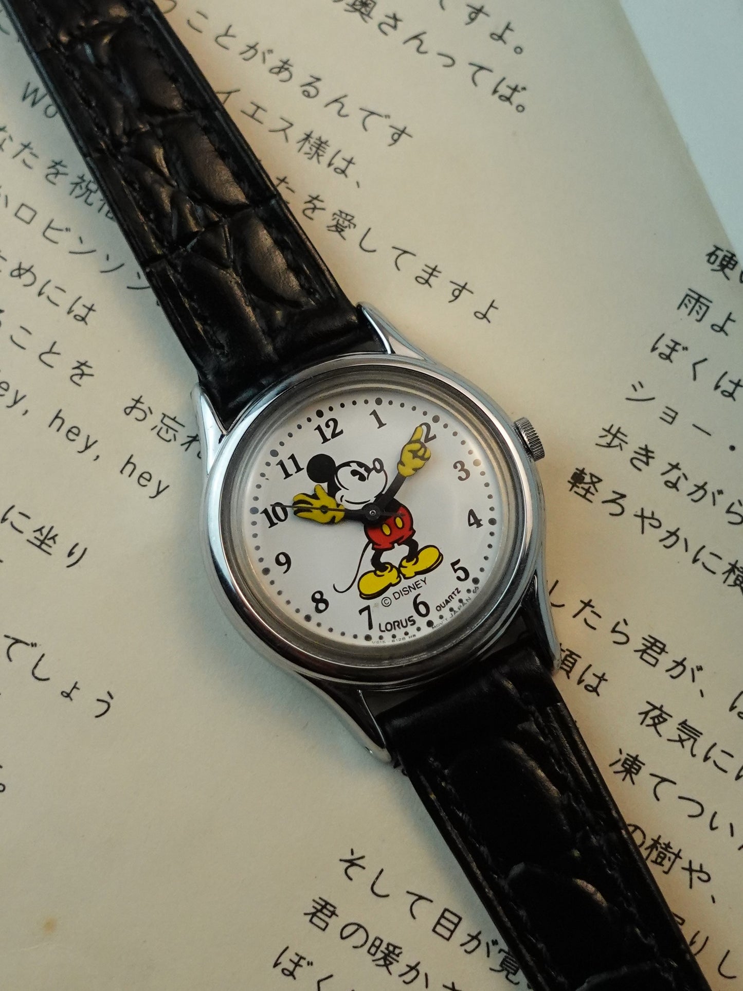 80s Seiko Lorus Mickey Mouse quartz mini