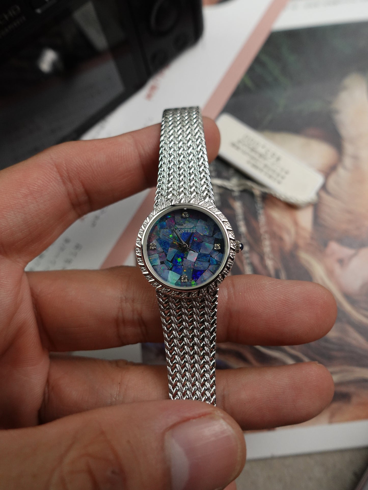 Ladies Montres Collection Opal Dial swiss made