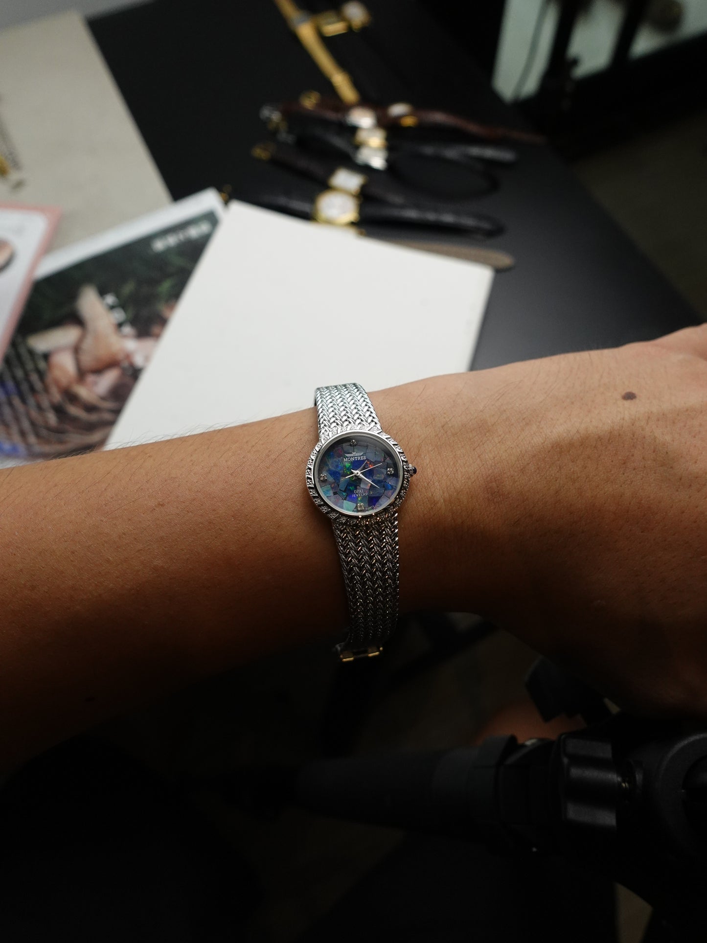 Ladies Montres Collection Opal Dial swiss made