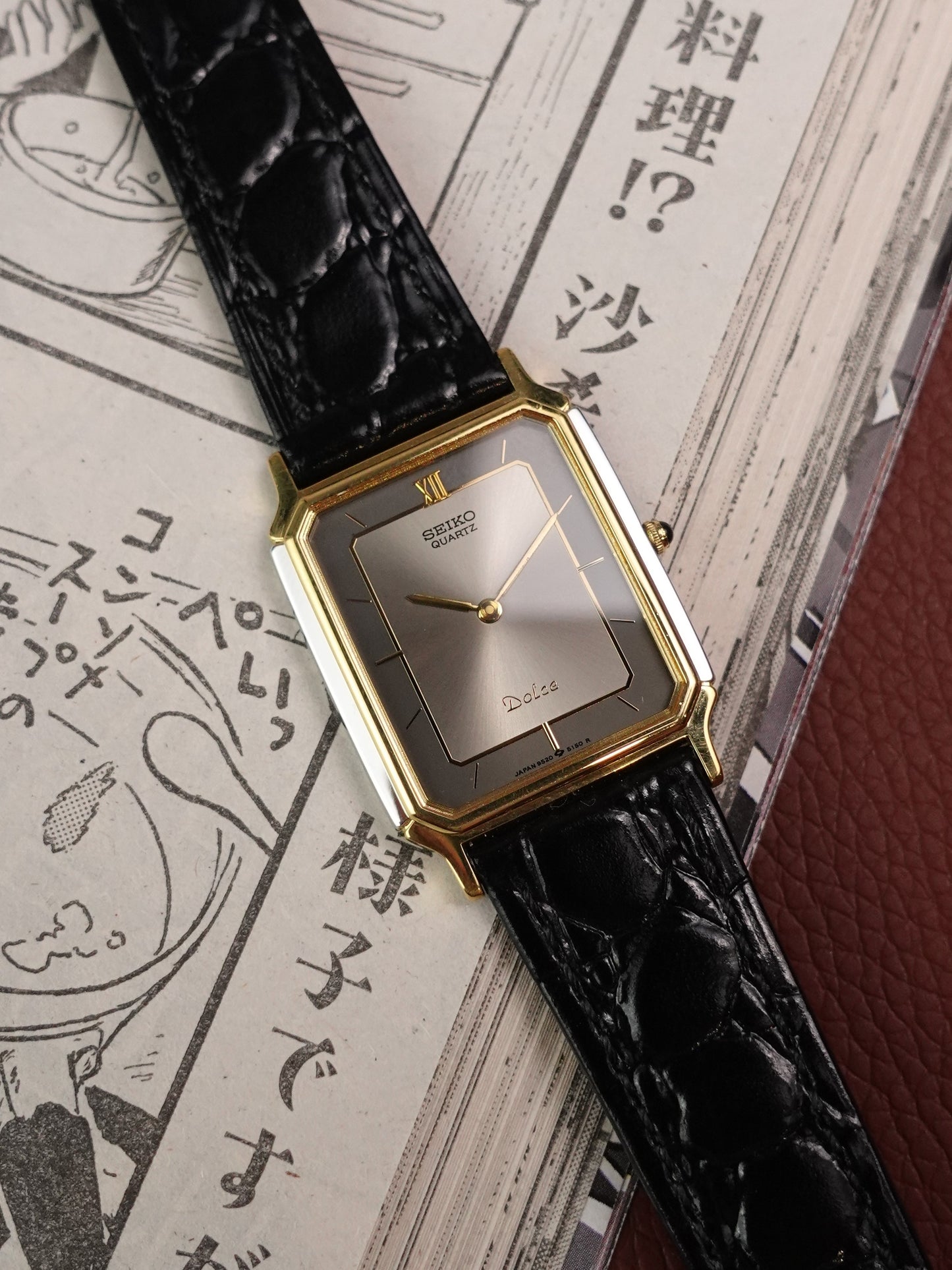 1986 Seiko Dolce 2 tone sector dial 9520-5140