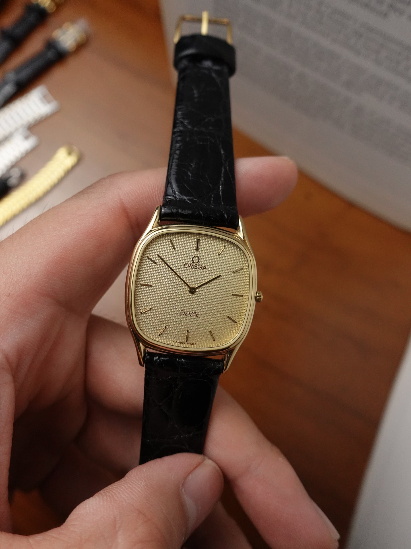 Omega De-ville Waffle Dial mens Quartz circa. 90s