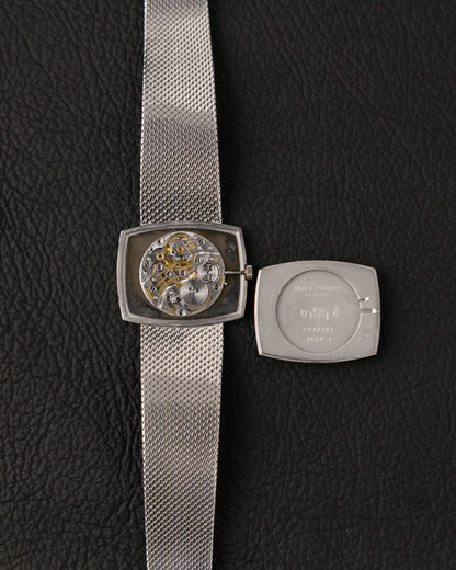 Patek Philippe 18K White Gold TV Case Integrated Bracelet Ref. 3528/1 (circa early 1970s)