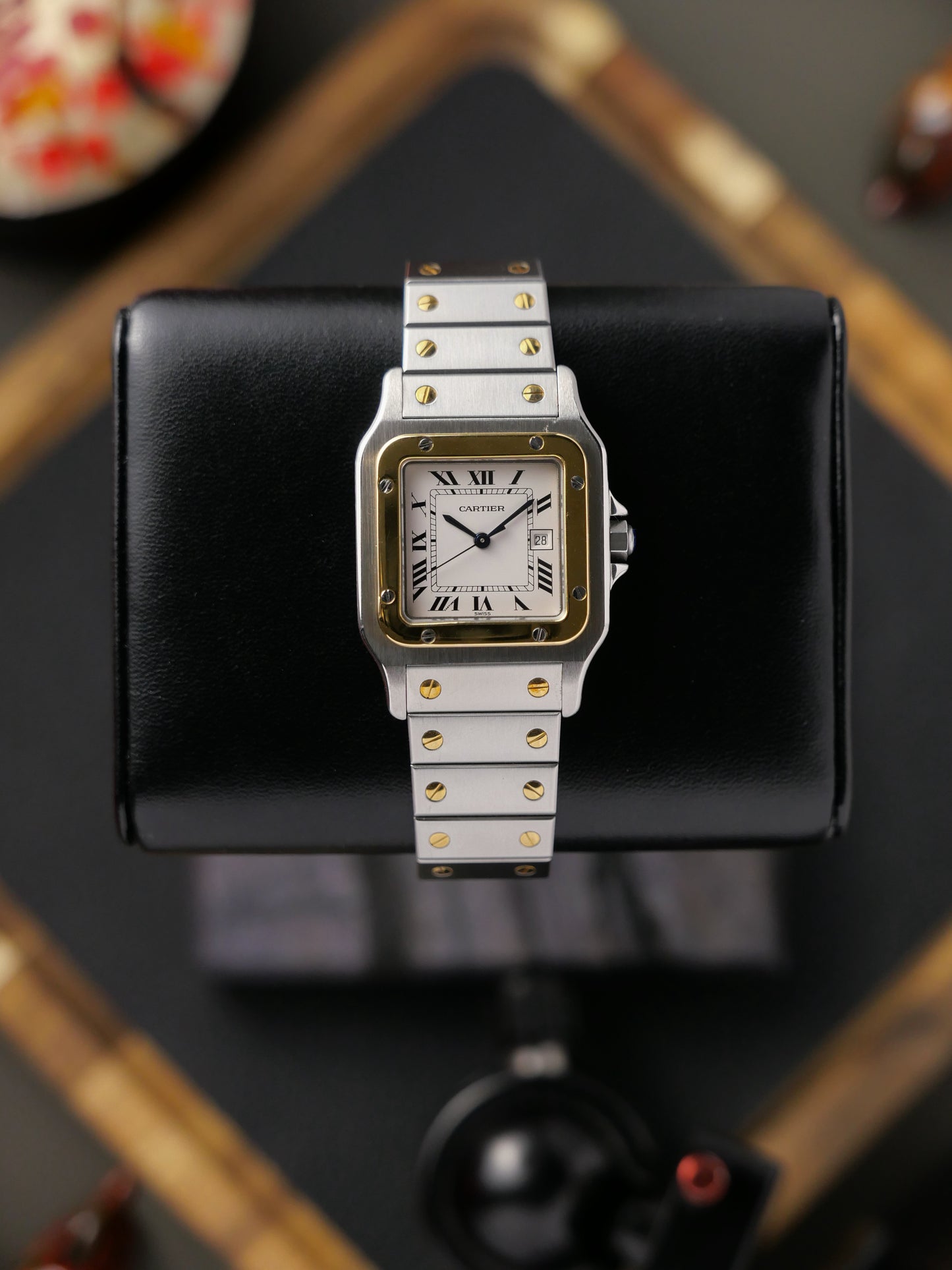 Cartier Santos Carrée Two Tone Ref. 2961 (circa 1990s)