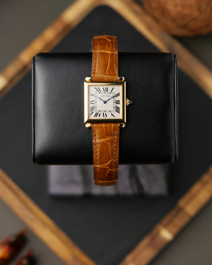 Cartier Tank Obus 18K Yellow Gold w/ Full Set Ref. 16302 (circa 1996)