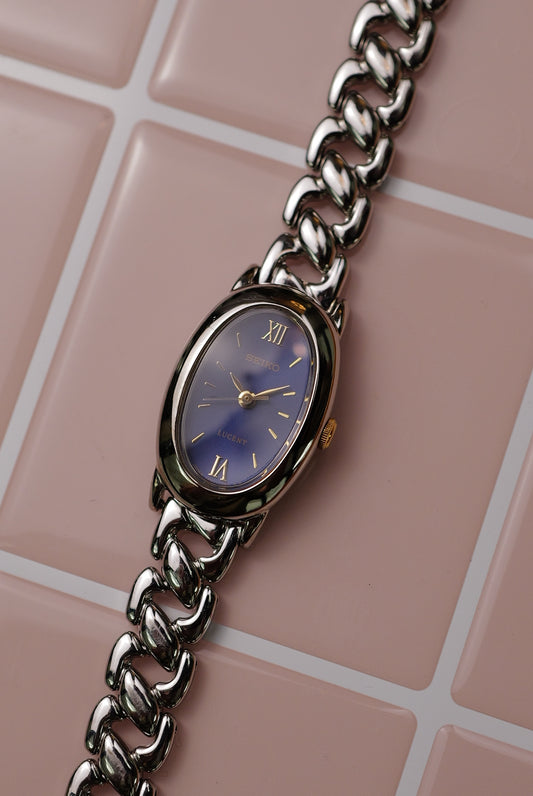 Seiko lucent "Baignoire" in Sunburst Navy Dial Circa.1995