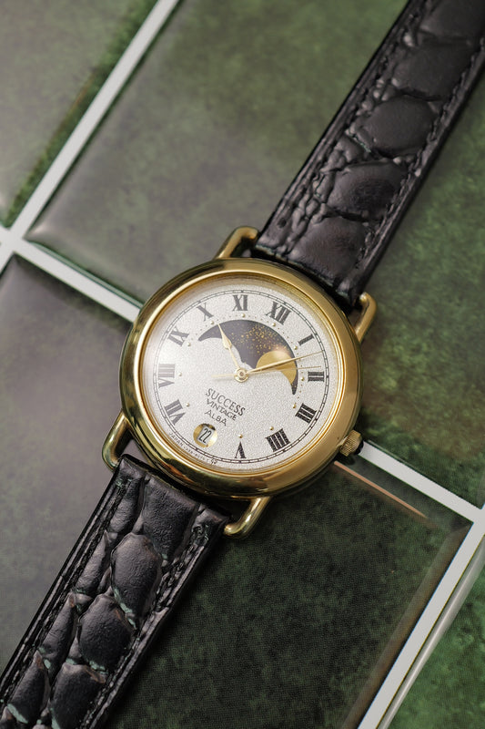 Seiko Alba Moonphase "Pebble" With original buckle