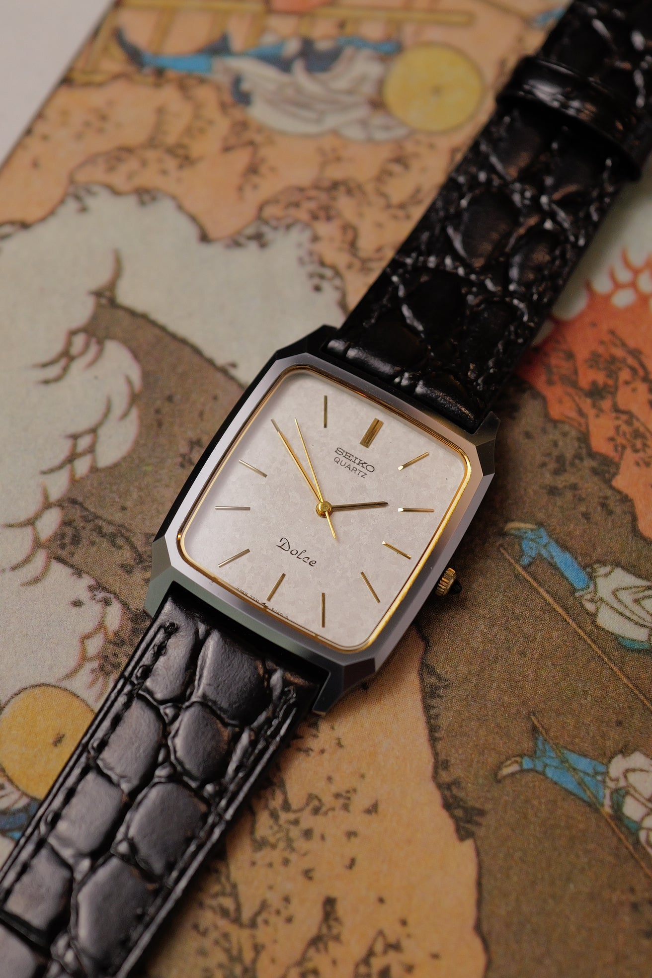 Seiko Dolce quartz "Icy flake" Scratch resistant Circa. 1984