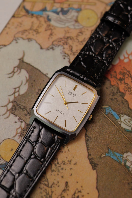 Seiko Dolce quartz "Icy flake" Scratch resistant Circa. 1984