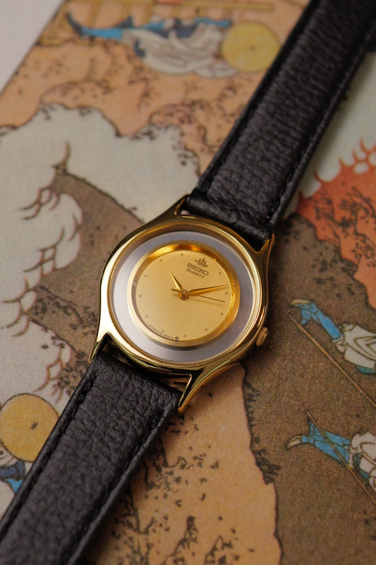 Seiko Quartz Galaxy "Golden mirror" Circa. 1998 New Old Stock