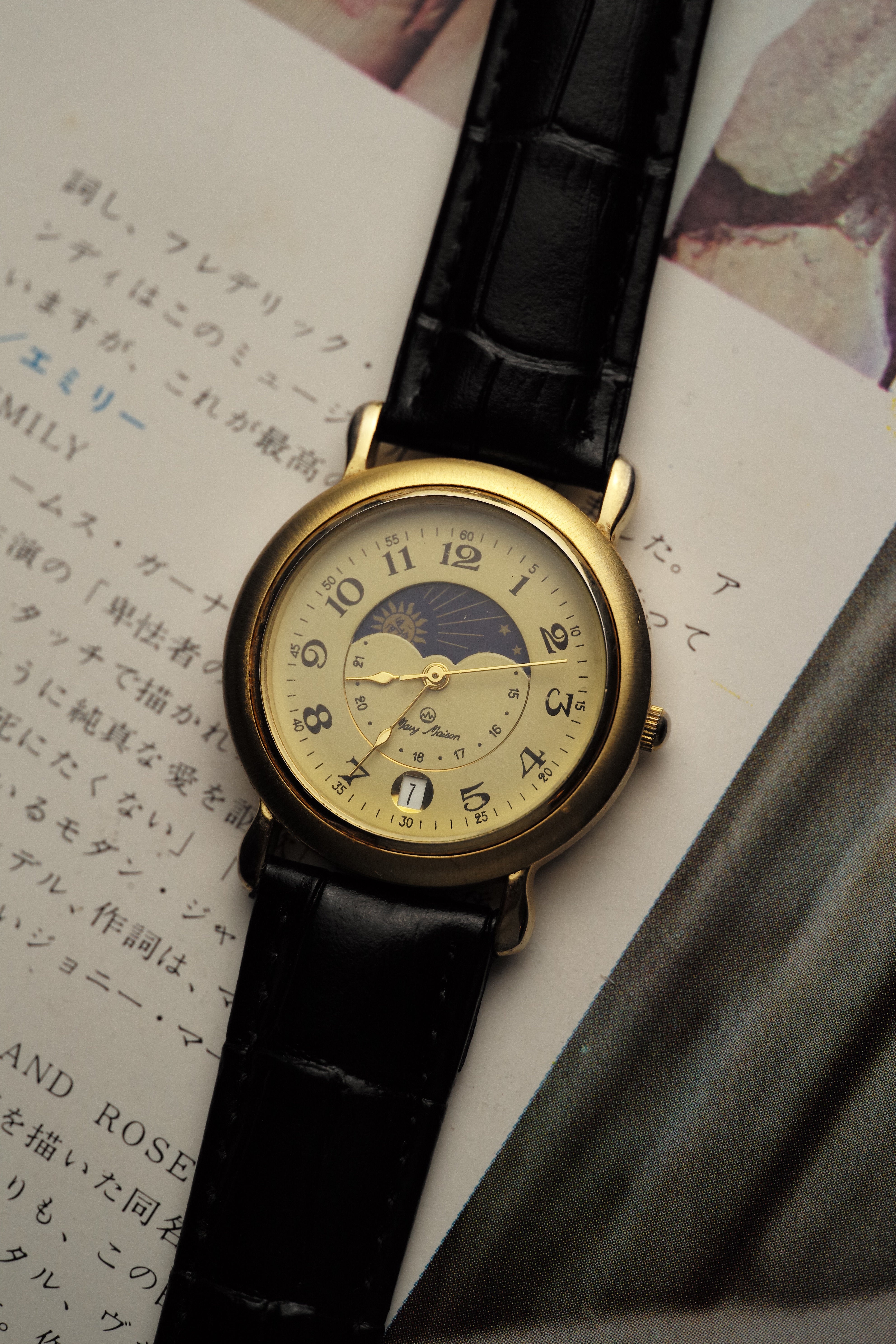 Japanese Quartz Mary Maison Moonphase – My First Vintage X Next Vintage