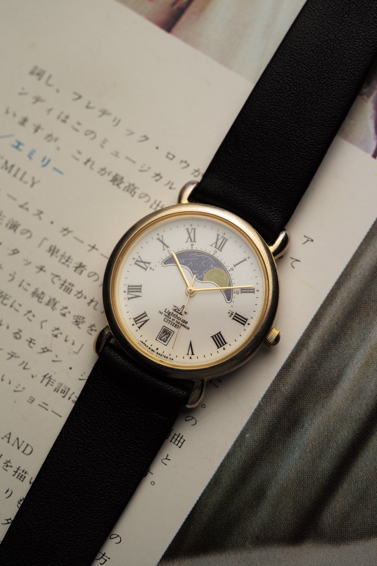 80s Citizen Lighthouse Moonphase Quartz – My First Vintage X Next 