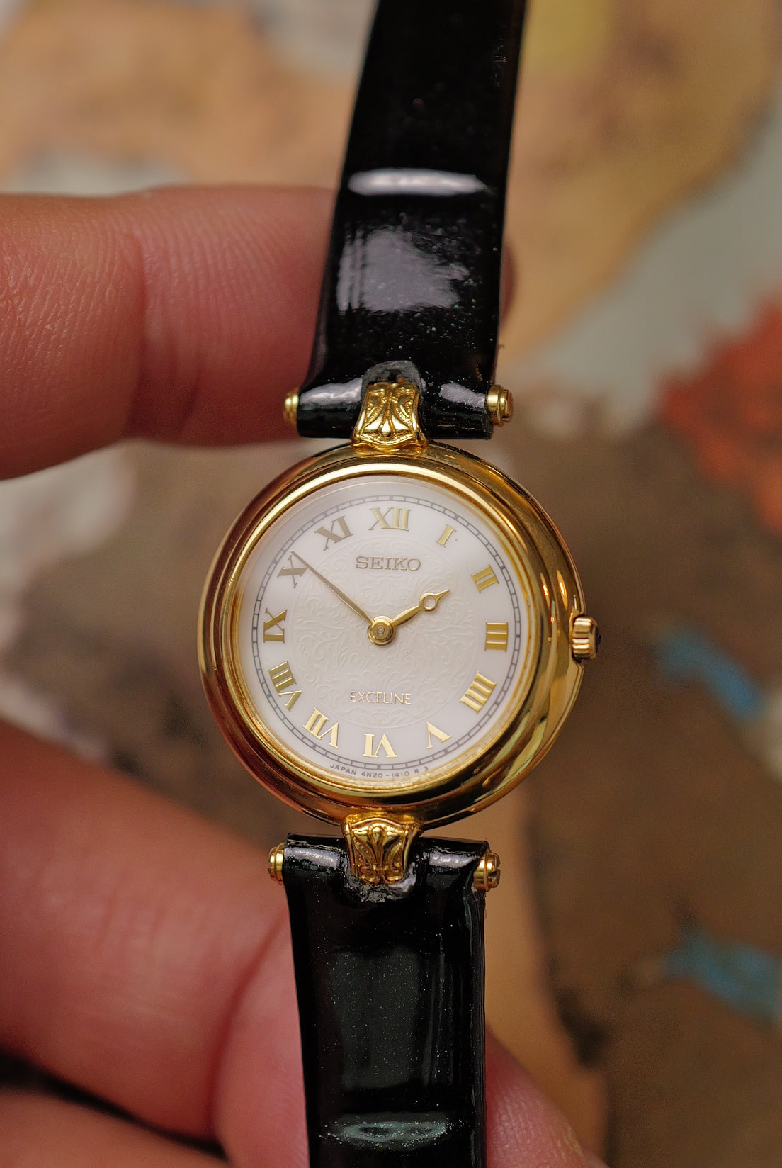 Seiko Exceline T-lugs with Engraved Dial Circa. 1992