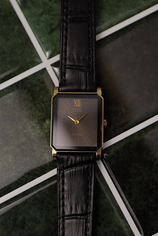 Seiko Execline "Noir" Tank circa. 1987