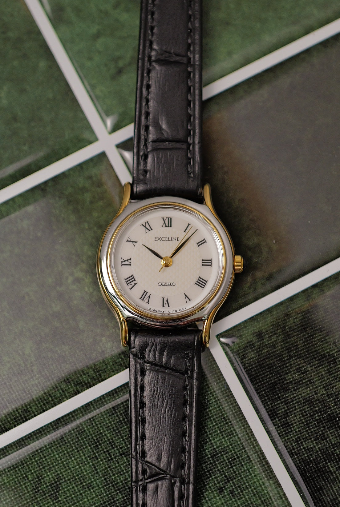 Seiko Exceline Mother of Pearl Full set Circa. 1994 New old stock
