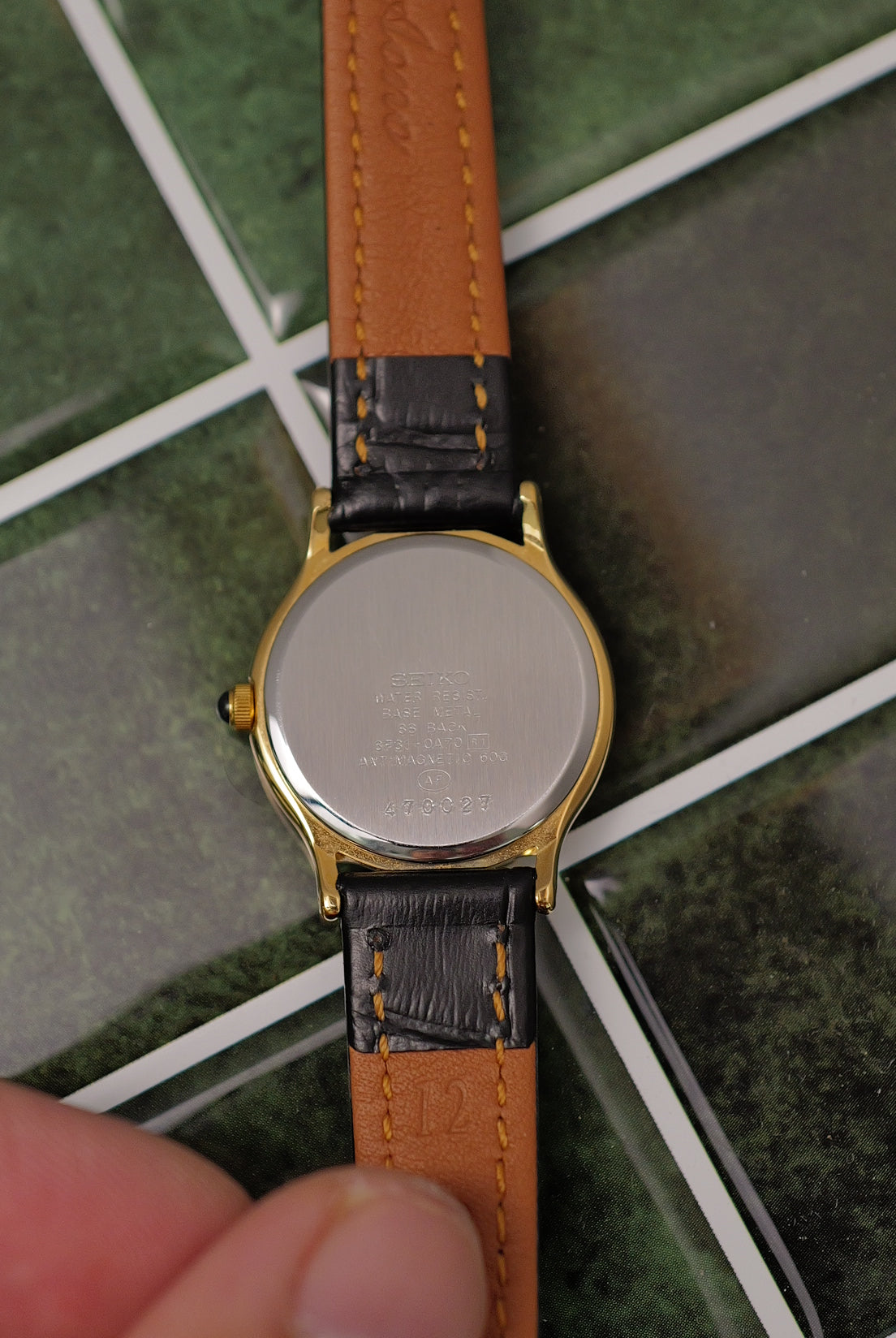 Seiko Exceline Mother of Pearl Full set Circa. 1994 New old stock