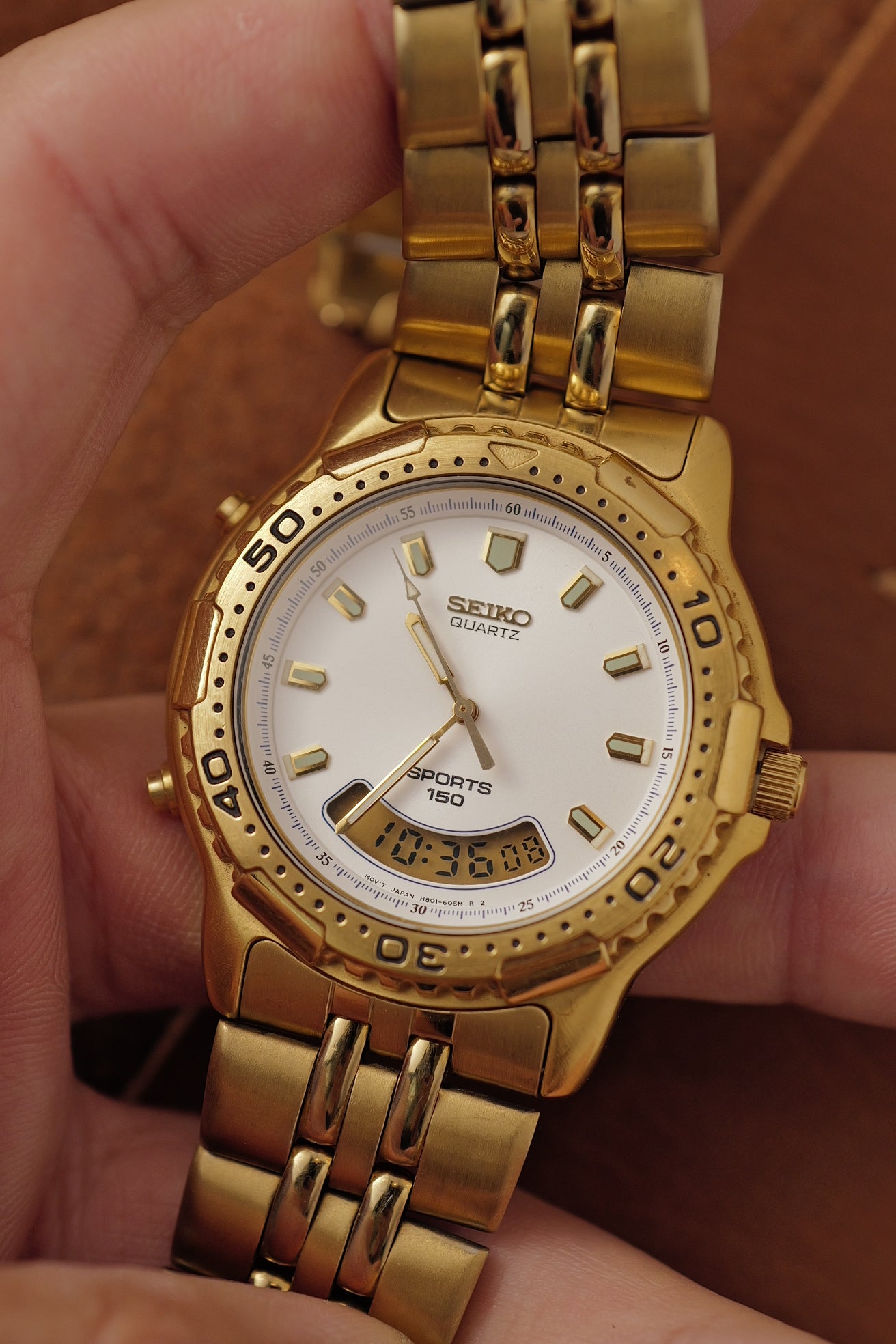 Seiko Quartz Sports 150 Dual Time Complication