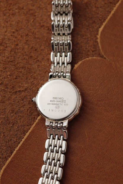 Seiko Exceline with bezel Diamonds 4N40-0640 Circa.1991
