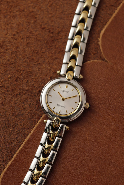 Seiko Exceline Polished 2-tone Bracelet Circa. 1990