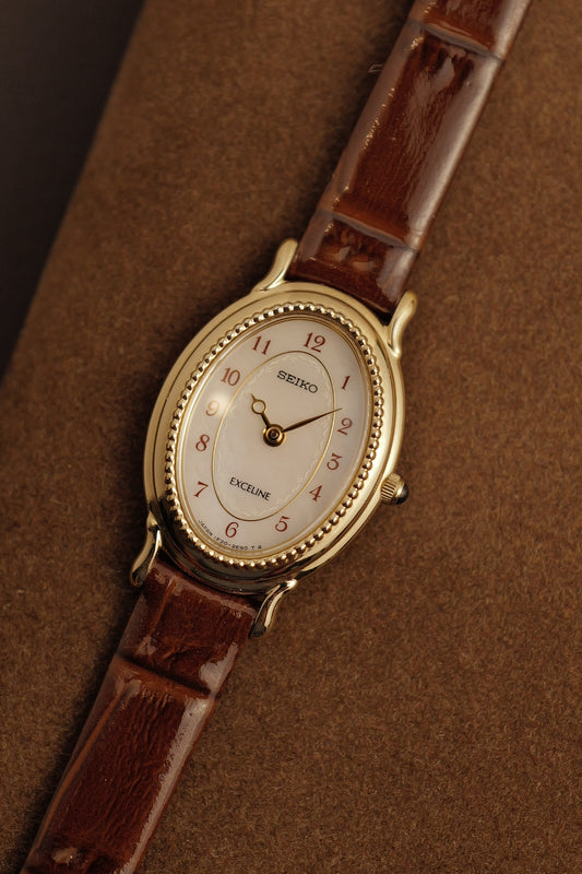 Seiko Exceline Mother of Pearl with beaded bezel Circa. 1992