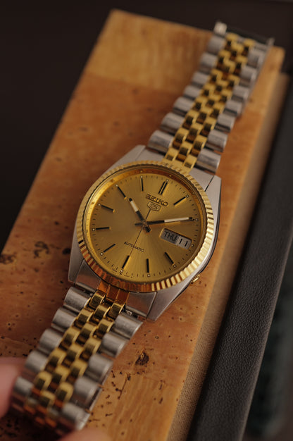 Seiko 5 "Datejust" in two tone 7s26-3110 Circa.2000
