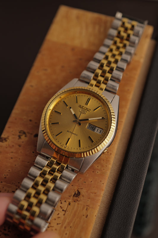 Seiko 5 "Datejust" in two tone 7s26-3110 Circa.2000