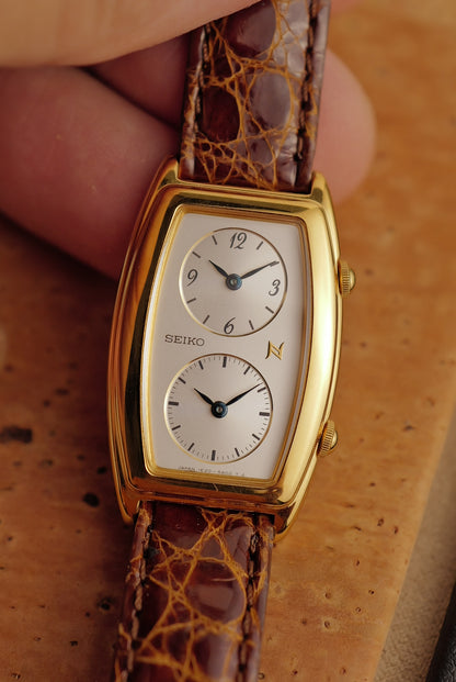 Seiko "Tonneau Dual time" Circa. 1995